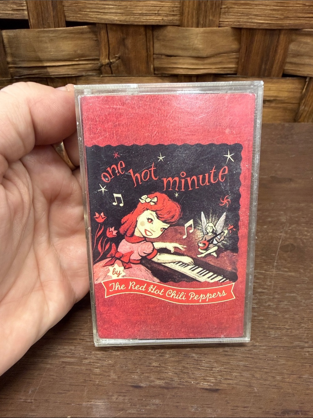 Rare One Hot Minute cassette - The Red Hot Chili Peppers - Red & Black
